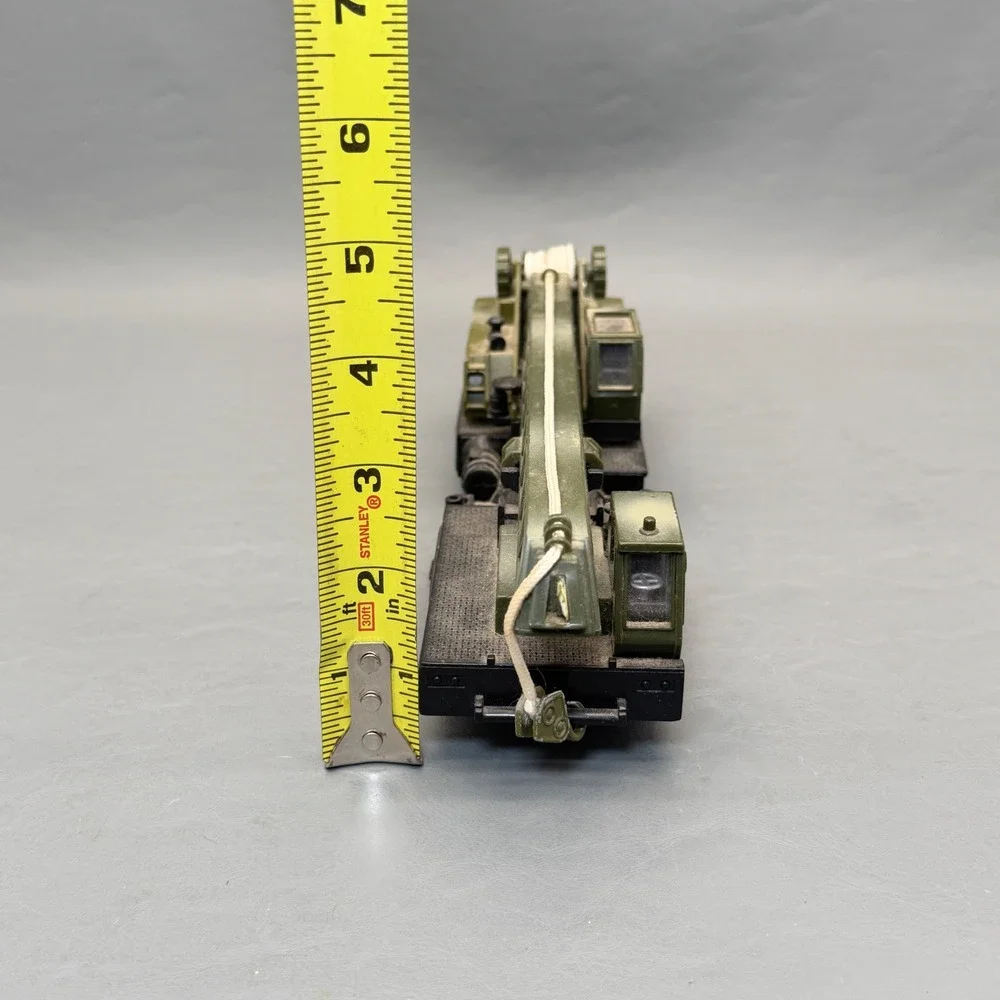 Vintage Military Construction Crane Truck No. 76101 Die-Cast Plastic 12-Wheel VG